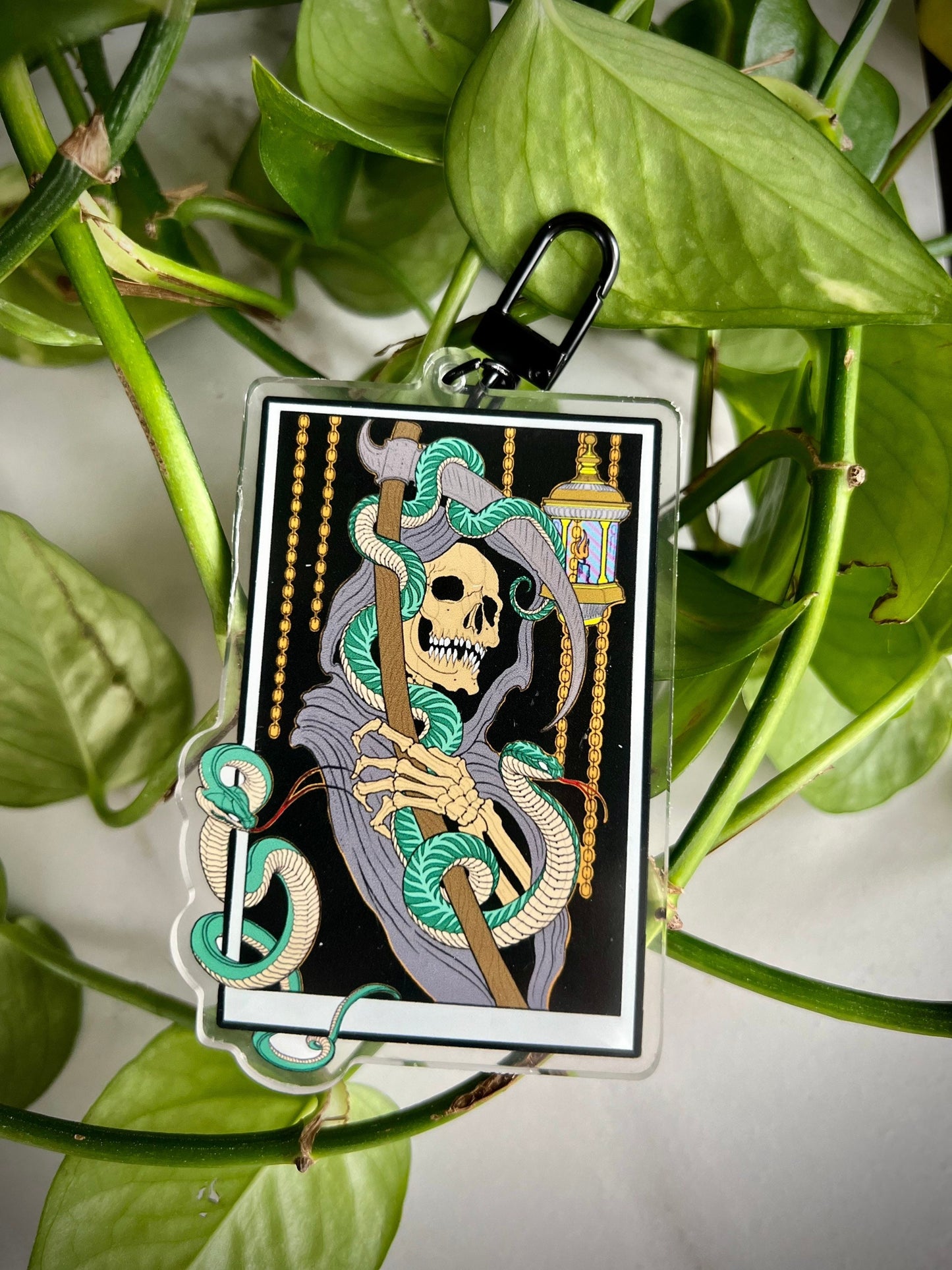 Tarot Death keychain