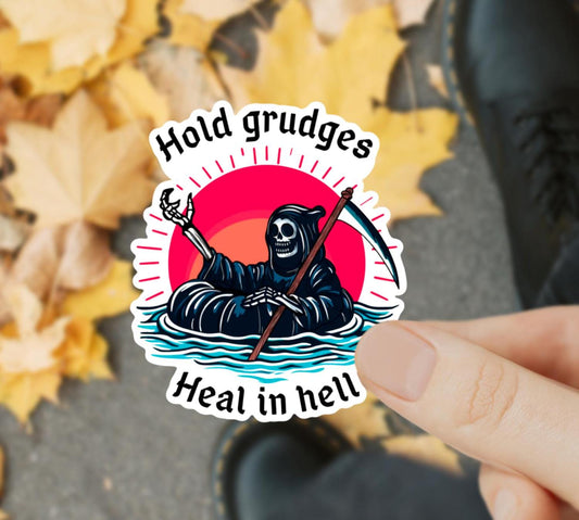 Heal in hell sticker