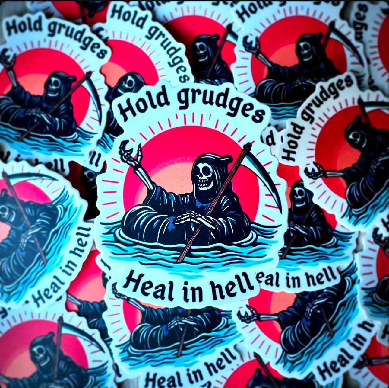 Heal in hell sticker